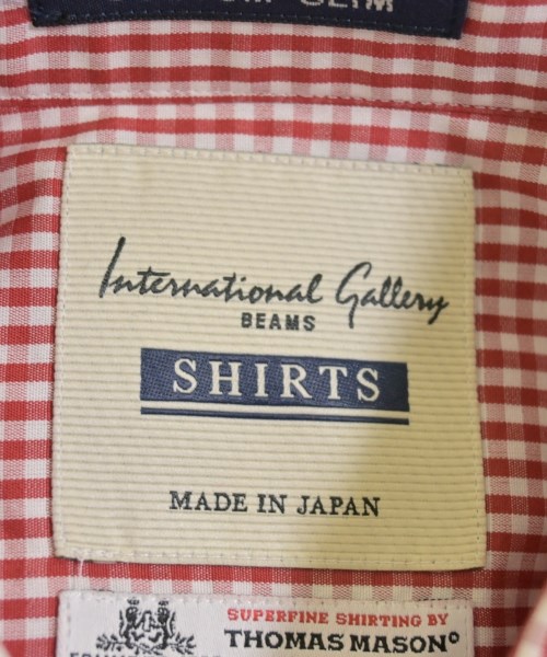 International Gallery BEAMS（インターナショナルギャラリービームス）カジュアルシャツ 赤 サイズ:39(M位) メンズ/2200730840268