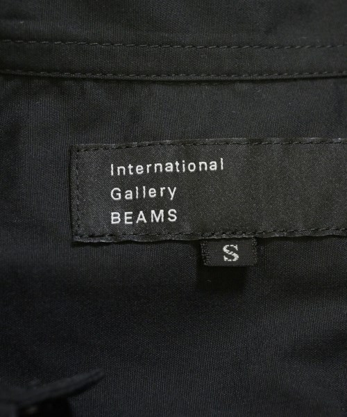 International Gallery BEAMS（インターナショナルギャラリービームス）カジュアルシャツ 黒 サイズ:S メンズ/2200730840466