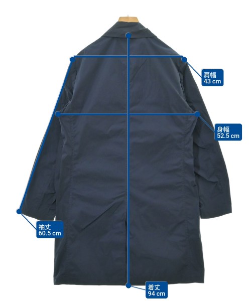 SOVEREIGN（ソブリン）ステンカラーコート 紺 サイズ:S メンズ/2200669129038