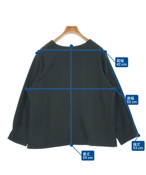 INDIVI（インディヴィ）ブラウス 黒 サイズ:15(XXL位) レディース/2200622814056