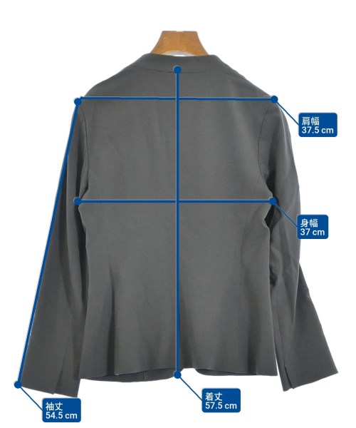 INDIVI（インディヴィ）カジュアルジャケット グレー サイズ:36(S位) レディース/2200630673027