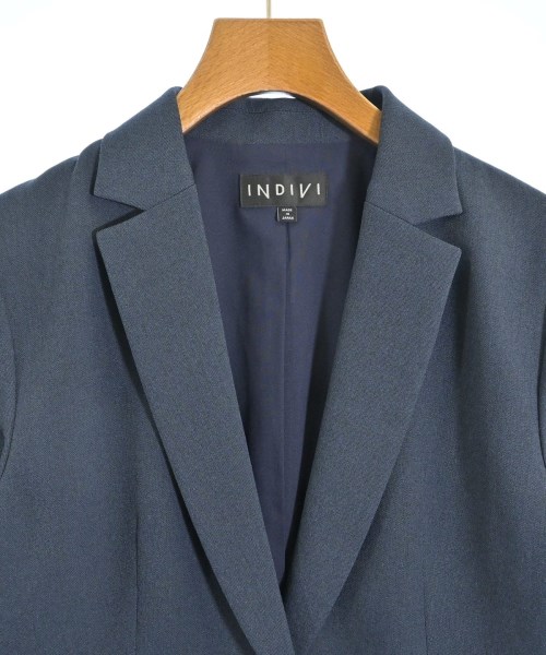 INDIVI（インディヴィ）テーラードジャケット 紺 サイズ:38(M位) レディース/2200621109030