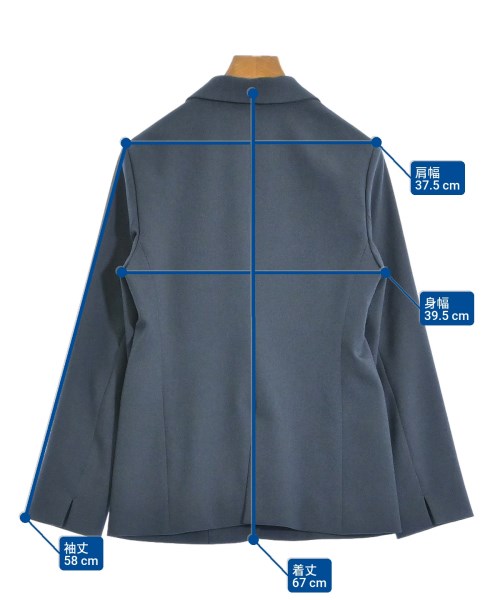 INDIVI（インディヴィ）テーラードジャケット 紺 サイズ:38(M位) レディース/2200621109030