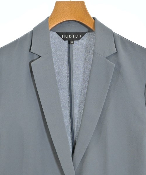 INDIVI（インディヴィ）カジュアルジャケット グレー サイズ:38(M位) レディース/2200621109054