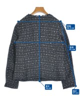 INDIVI（インディヴィ）ノーカラージャケット 紺 サイズ:38(M位) レディース/2200621109092