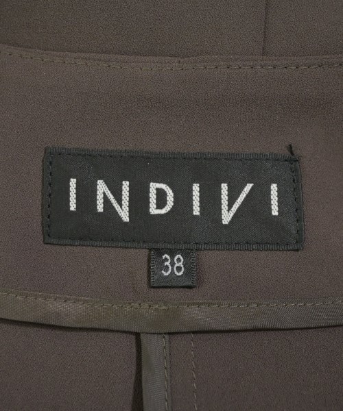 INDIVI（インディヴィ）カジュアルジャケット 茶 サイズ:38(M位) レディース/2200621109122