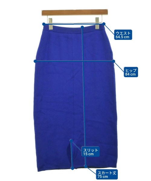 INDIVI（インディヴィ）ロング・マキシ丈スカート 青 サイズ:38(M位) レディース/2200619153090