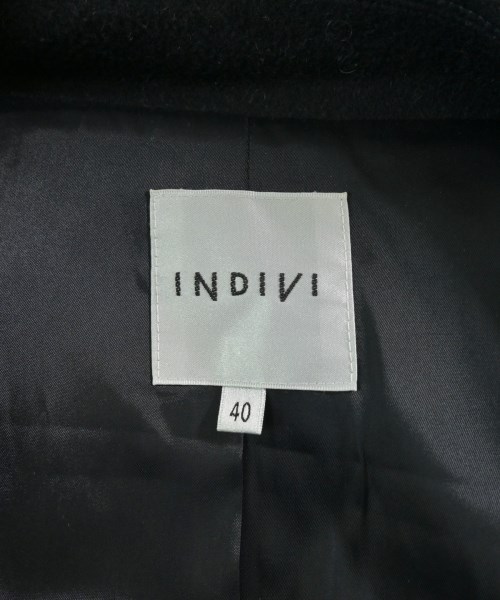 INDIVI（インディヴィ）ピーコート 紺 サイズ:40(L位) レディース/2200619091019