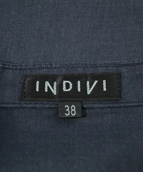 INDIVI（インディヴィ）カジュアルシャツ 紺 サイズ:38(M位) レディース/2200623332023