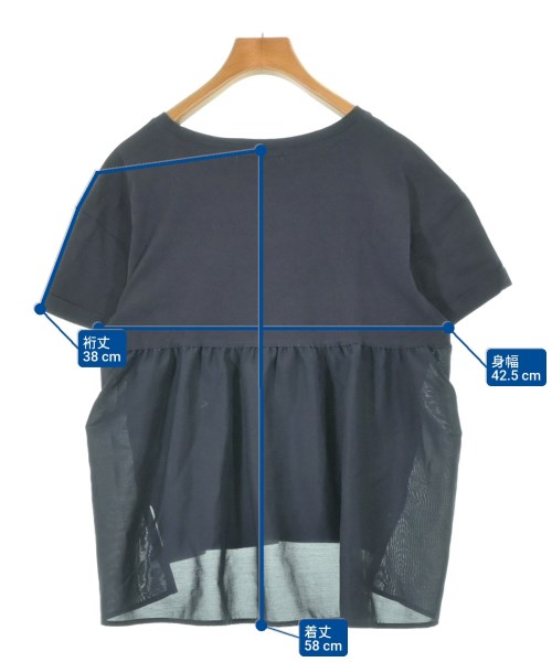 INDIVI（インディヴィ）Tシャツ・カットソー 紺 サイズ:38(M位) レディース/2200623332115