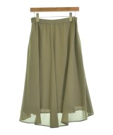 INDIVI（インディヴィ）ひざ丈スカート カーキ サイズ:40(L位) レディース/2200635032034