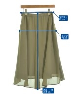 INDIVI（インディヴィ）ひざ丈スカート カーキ サイズ:40(L位) レディース/2200635032034