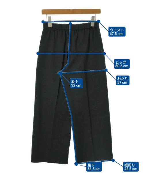 INDIVI（インディヴィ）クロップドパンツ 黒 サイズ:36(S位) レディース/2200623652039