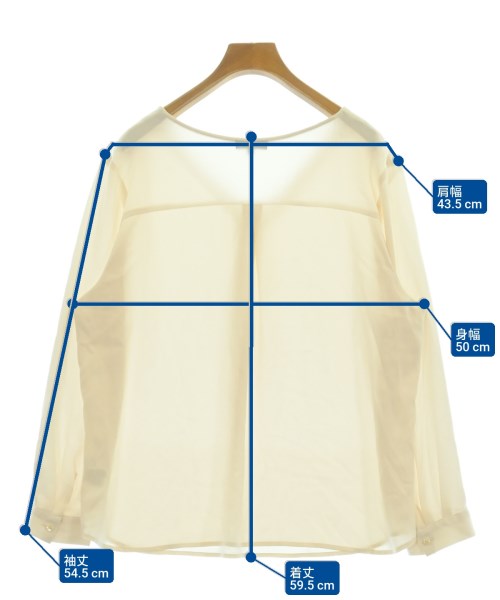 INDIVI（インディヴィ）カジュアルシャツ 白 サイズ:13(XL位) レディース/2200624995012