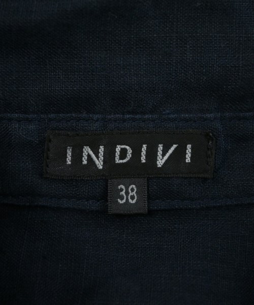 INDIVI（インディヴィ）カジュアルシャツ 紺 サイズ:38(M位) レディース/2200624960065