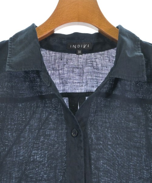 INDIVI（インディヴィ）カジュアルシャツ 紺 サイズ:38(M位) レディース/2200624960065
