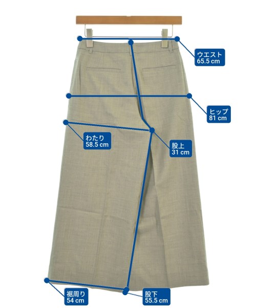 INDIVI（インディヴィ）クロップドパンツ グレー サイズ:38(M位) レディース/2200638587036