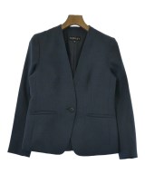 INDIVI（インディヴィ）ノーカラージャケット 紺 サイズ:40(L位) レディース/2200621889086