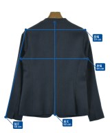 INDIVI（インディヴィ）ノーカラージャケット 紺 サイズ:40(L位) レディース/2200621889086