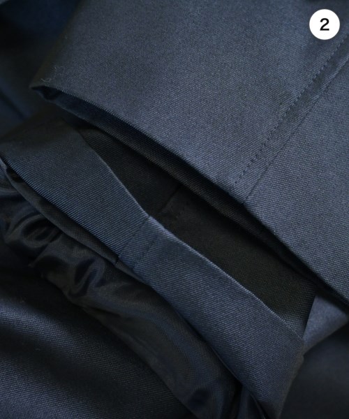 INDIVI（インディヴィ）トレンチコート 紺 サイズ:03(XXS位) レディース/2200639562018