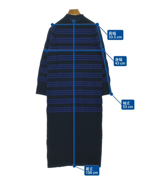 INDIVI（インディヴィ）ワンピース 紺 サイズ:05(XXS位) レディース/2200620992084