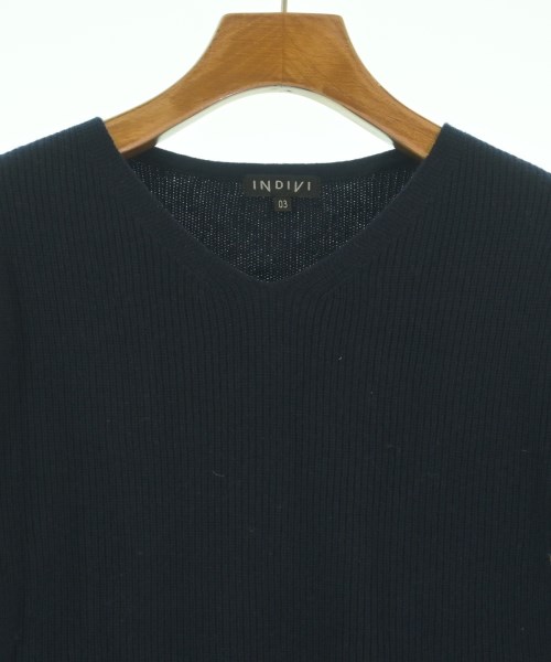 INDIVI（インディヴィ）ニット・セーター 紺 サイズ:03(XXS位) レディース/2200620992114