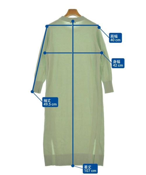 INDIVI（インディヴィ）ワンピース 緑 サイズ:05(XXS位) レディース/2200620992473