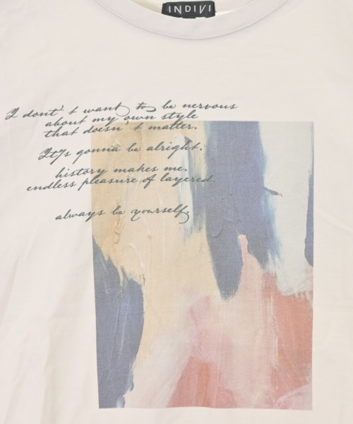 INDIVI（インディヴィ）Tシャツ・カットソー 白 サイズ:05(XXS位) レディース/2200620992718