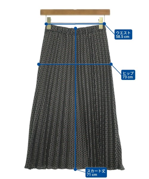 INDIVI（インディヴィ）ロング・マキシ丈スカート 黒 サイズ:05(XXS位) レディース/2200620992848