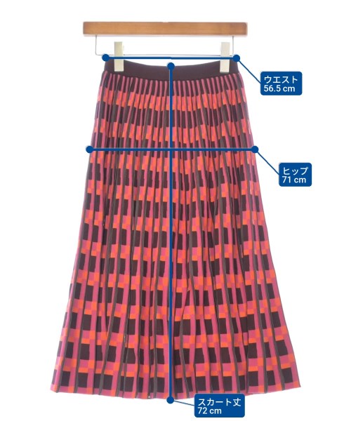 INDIVI（インディヴィ）ロング・マキシ丈スカート ピンク サイズ:05(XXS位) レディース/2200620992930