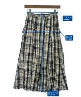 INDIVI（インディヴィ）ロング・マキシ丈スカート 黒 サイズ:03(XXS位) レディース/2200620992961