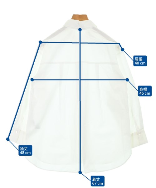 INDIVI（インディヴィ）カジュアルシャツ 白 サイズ:05(XXS位) レディース/2200632236169