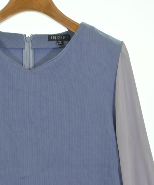 INDIVI（インディヴィ）Tシャツ・カットソー 青 サイズ:38(M位) レディース/2200626609047