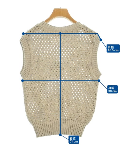 INDIVI（インディヴィ）ベスト ベージュ サイズ:05(XXS位) レディース/2200631605065