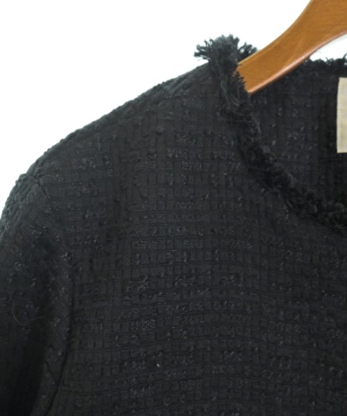 INDIVI（インディヴィ）ノーカラージャケット 黒 サイズ:38(M位) レディース/2200627249068