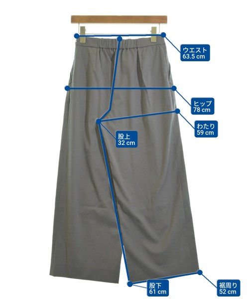 INDIVI（インディヴィ）スラックス グレー サイズ:36(S位) レディース/2200627684036