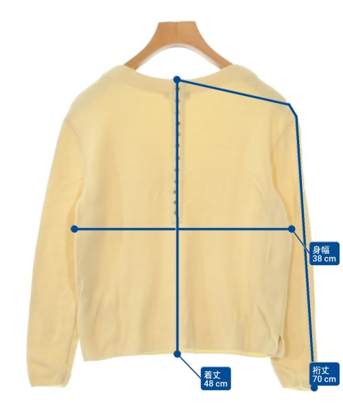 INDIVI（インディヴィ）ニット・セーター 黄 サイズ:05(XXS位) レディース/2200628803054