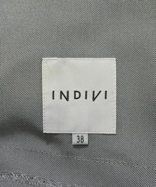 INDIVI（インディヴィ）ノーカラージャケット グレー サイズ:38(M位) レディース/2200638448085