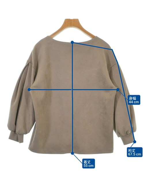 INDIVI（インディヴィ）ブラウス 茶 サイズ:05(XXS位) レディース/2200630507025