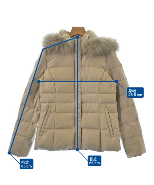 INDIVI（インディヴィ）ダウンジャケット/ダウンベスト ベージュ サイズ:38(M位) レディース/2200633592035