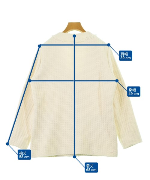 INDIVI（インディヴィ）ジャケット 白 サイズ:40(L位) レディース/2200632304011