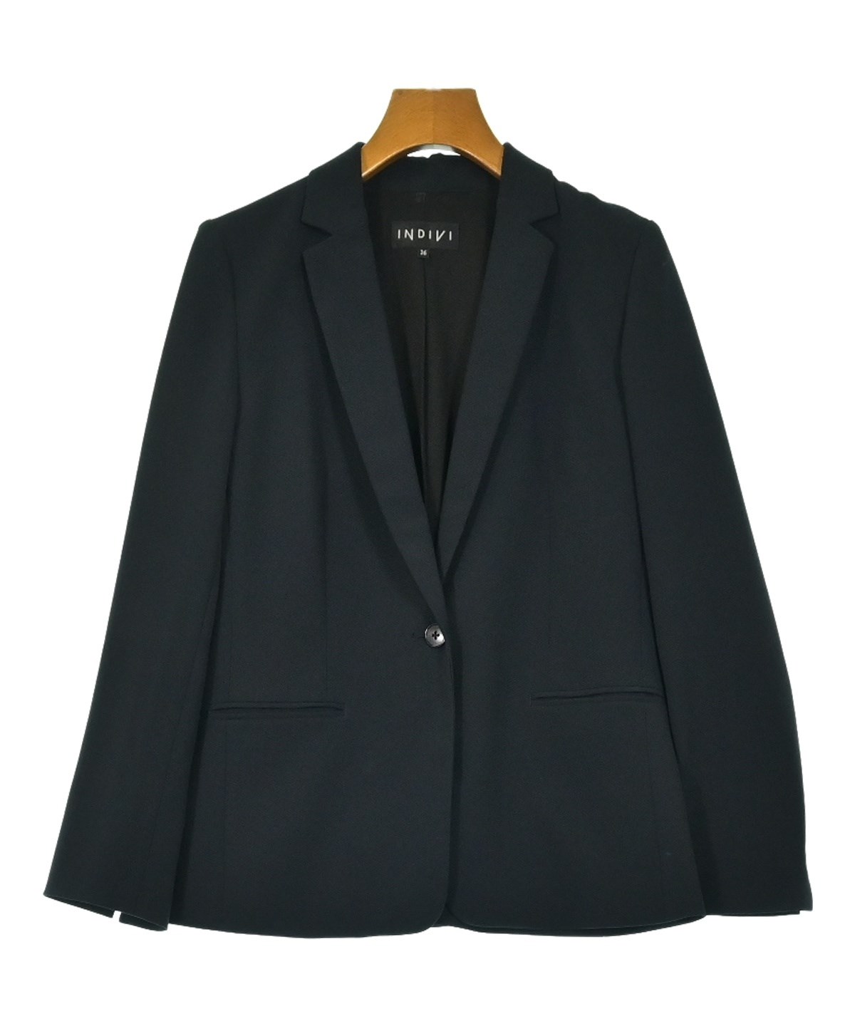 INDIVI ジャケット2点（紺/サイズ40）・（白/サイズ38） INDIVI（インディヴィ）テーラードジャケット 紺 サイズ:36(S位