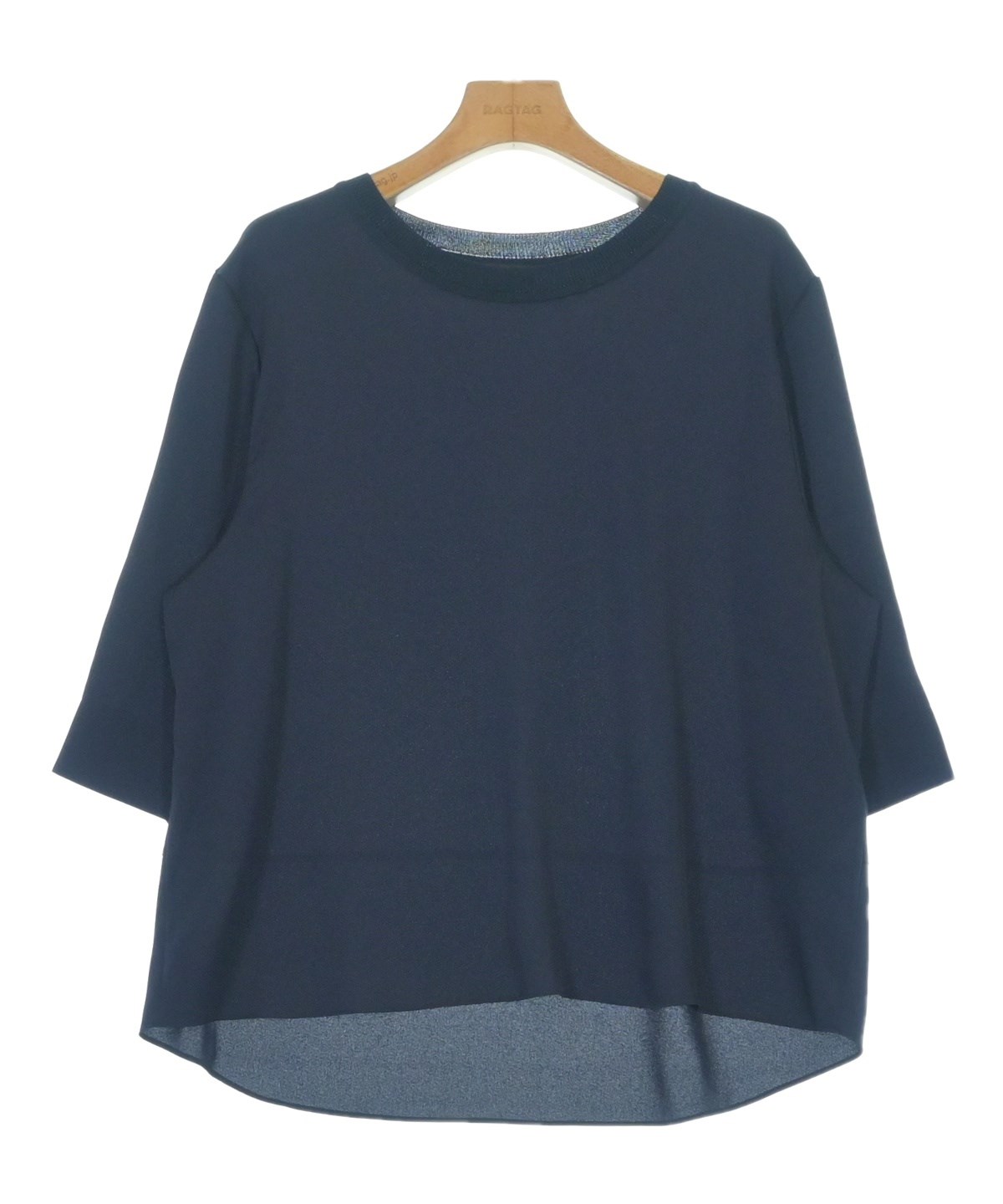 新品❣️23区DENIMブラウス大きいサイズ自由区ICBアンタイトルインディヴィ INDIVI（インディヴィ）ブラウス 紺 サイズ:13(XL位) レディース