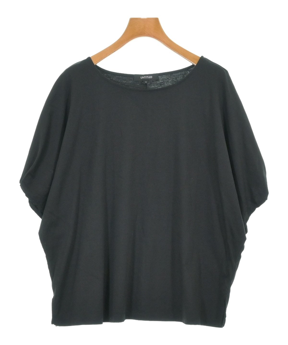 UNTITLED カットソー１５号 UNTITLED（アンタイトル）Tシャツ・カットソー 黒 サイズ:4(XL位