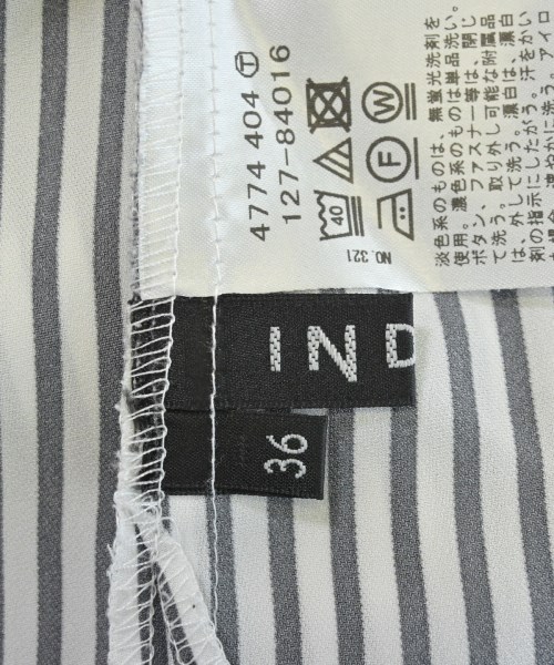 INDIVI（インディヴィ）カジュアルシャツ 黒 サイズ:36(S位) レディース/2200610876677