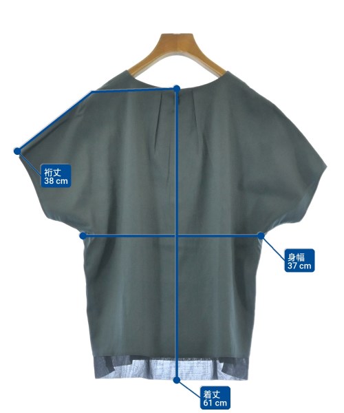 INDIVI（インディヴィ）ブラウス 緑 サイズ:34(XS位) レディース/2200619162030