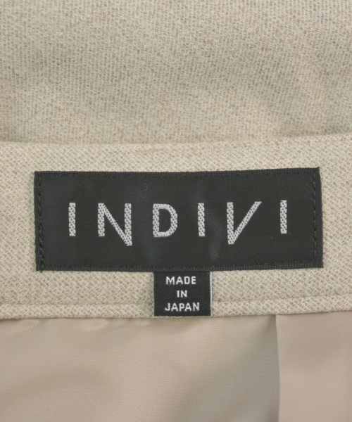INDIVI（インディヴィ）ひざ丈スカート ベージュ サイズ:5(XS位) レディース/2200611016027