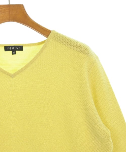 INDIVI（インディヴィ）ニット・セーター 黄 サイズ:38(M位) レディース/2200611178114