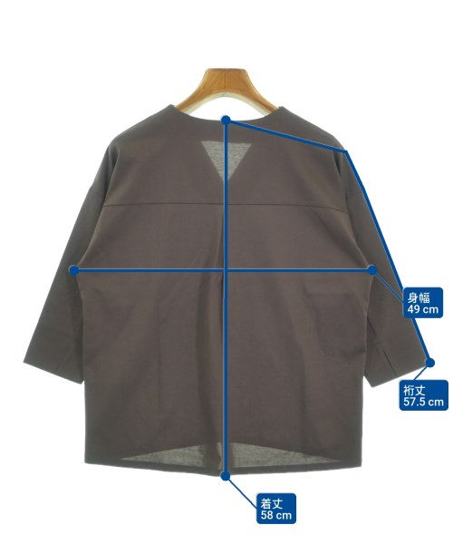 INDIVI（インディヴィ）ブラウス 茶 サイズ:05(XXS位) レディース/2200613827034