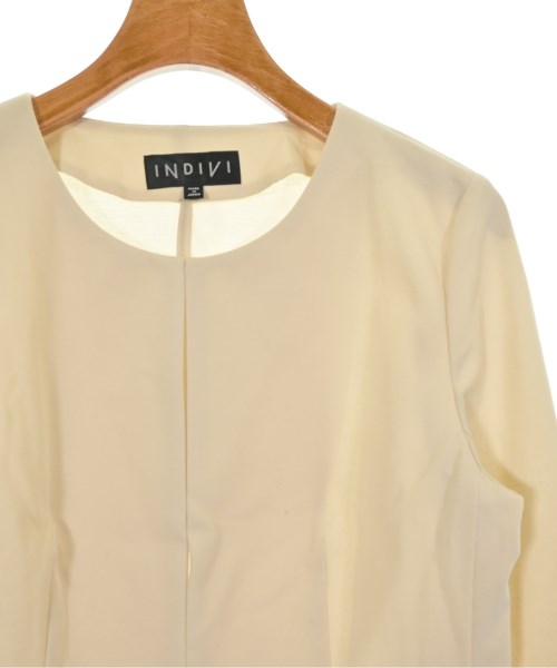 INDIVI（インディヴィ）ノーカラージャケット ベージュ サイズ:38(M位) レディース/2200613390040